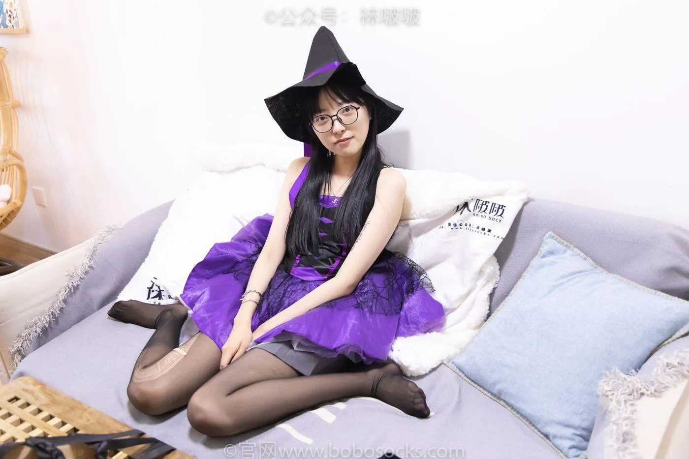 [BoBoSocks袜啵啵]NO.051 稚予-魔女装、高跟鞋、黑丝 [123P]插图1